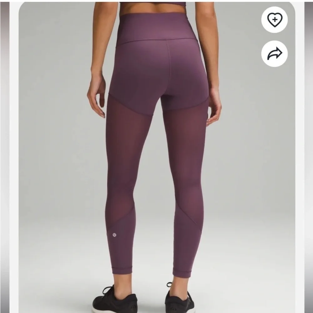 Lululemon Wunder Train Mesh High Rise Tight 25" - Sz 4 - Picture 5 of 5